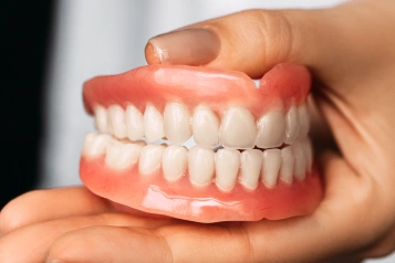 Complete denture restoration model