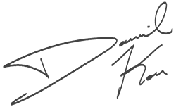 Dr. Daniel Kou signature.