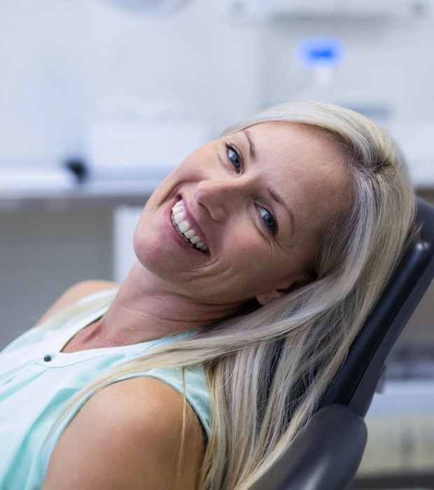 Patient relaxing during nitrous sedation dentistry treatment