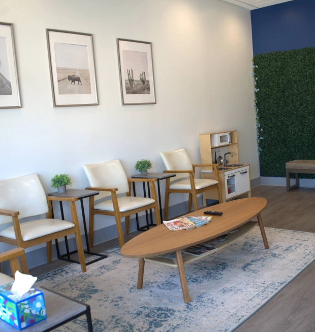 Comfortable waiting area at Core Dentistry